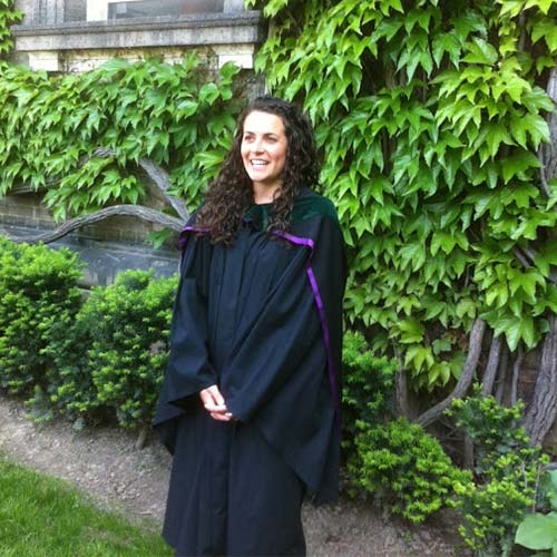 Dr Chelsea Corrigan in her graduation gown